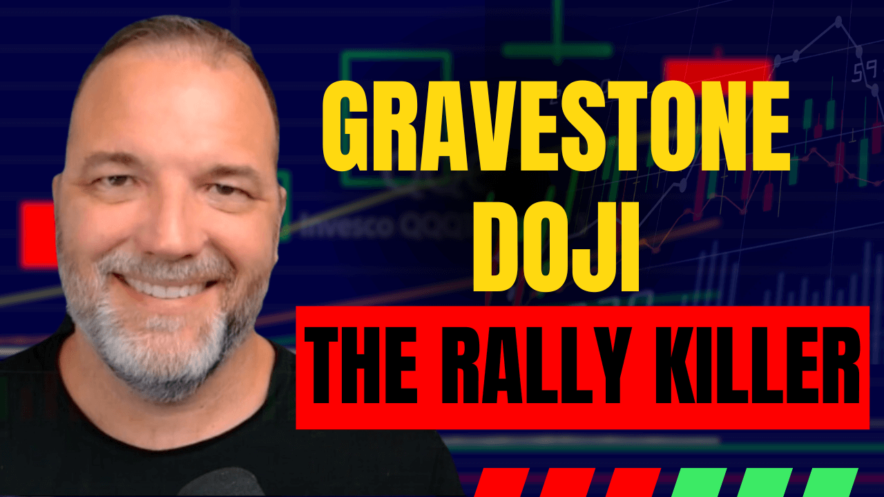 How to swing trade a gravestone doji candle.